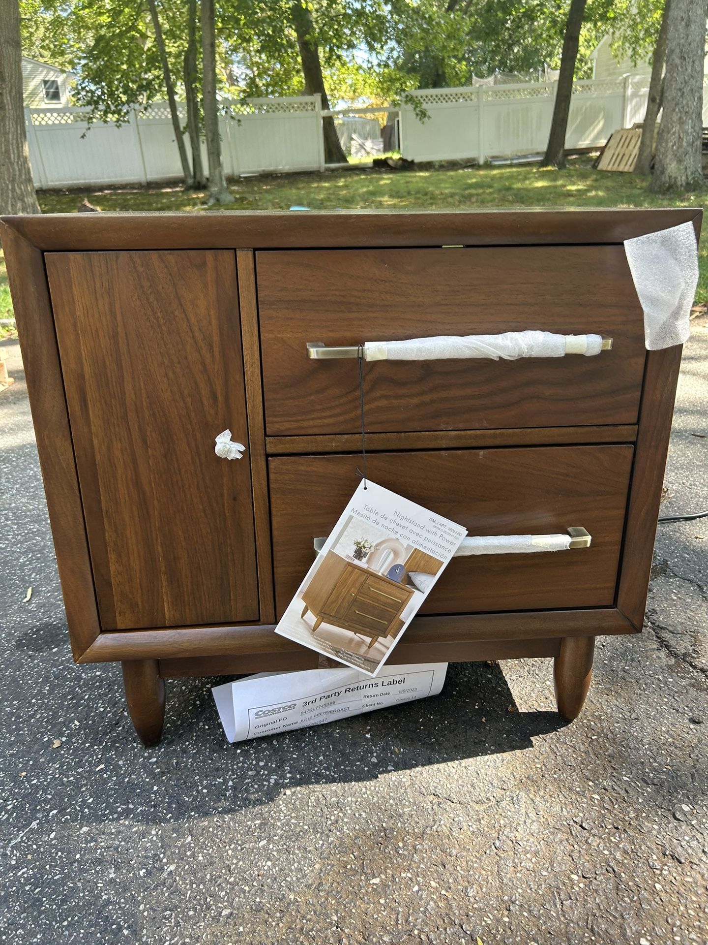 Marina Del Rey Nightstand with Power