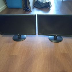 2 Old VGA Monitors