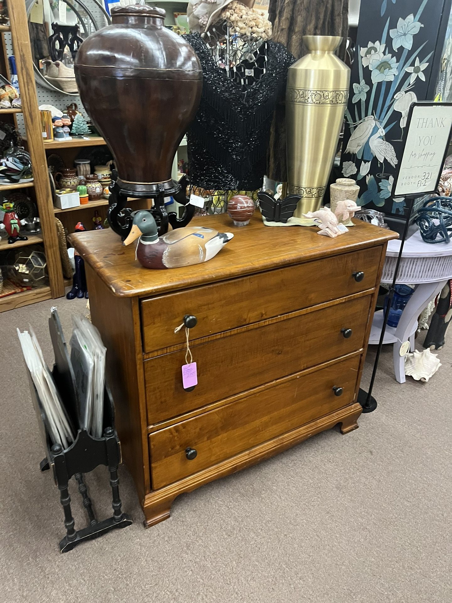 Vintage 3 Drawer Dresser