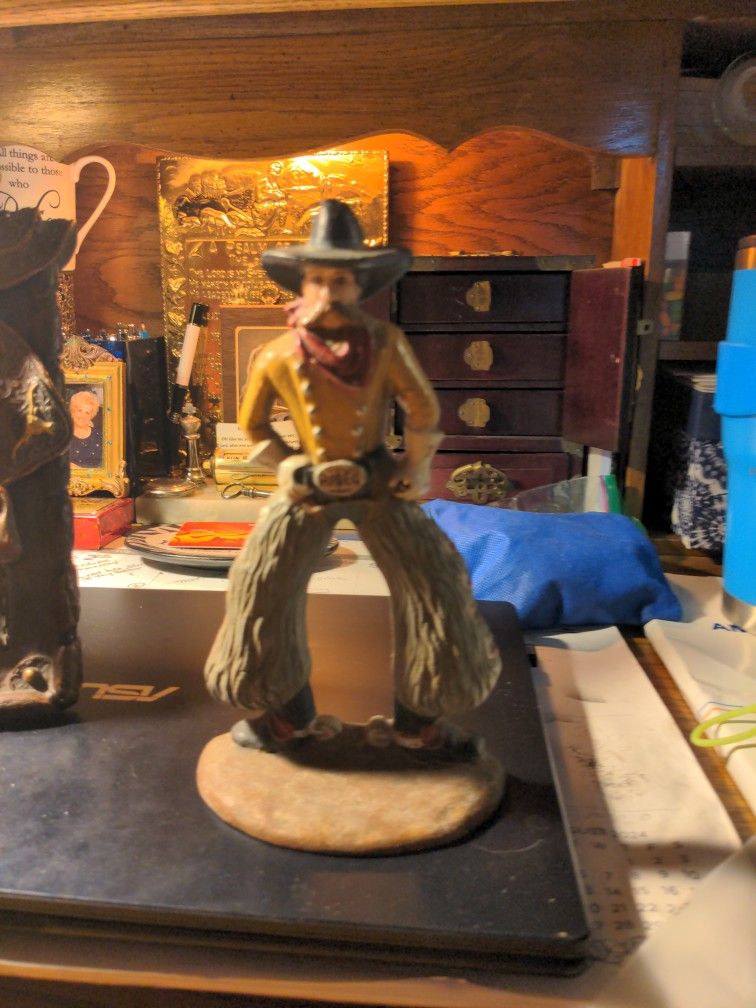 Vintage Western Cast Iron Figurine