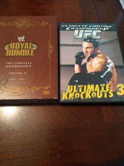 Royal rumble & UFC DVD's