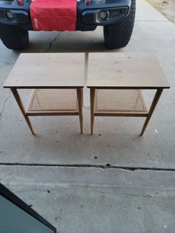 Target Accent Tables Natural Brown set of 2