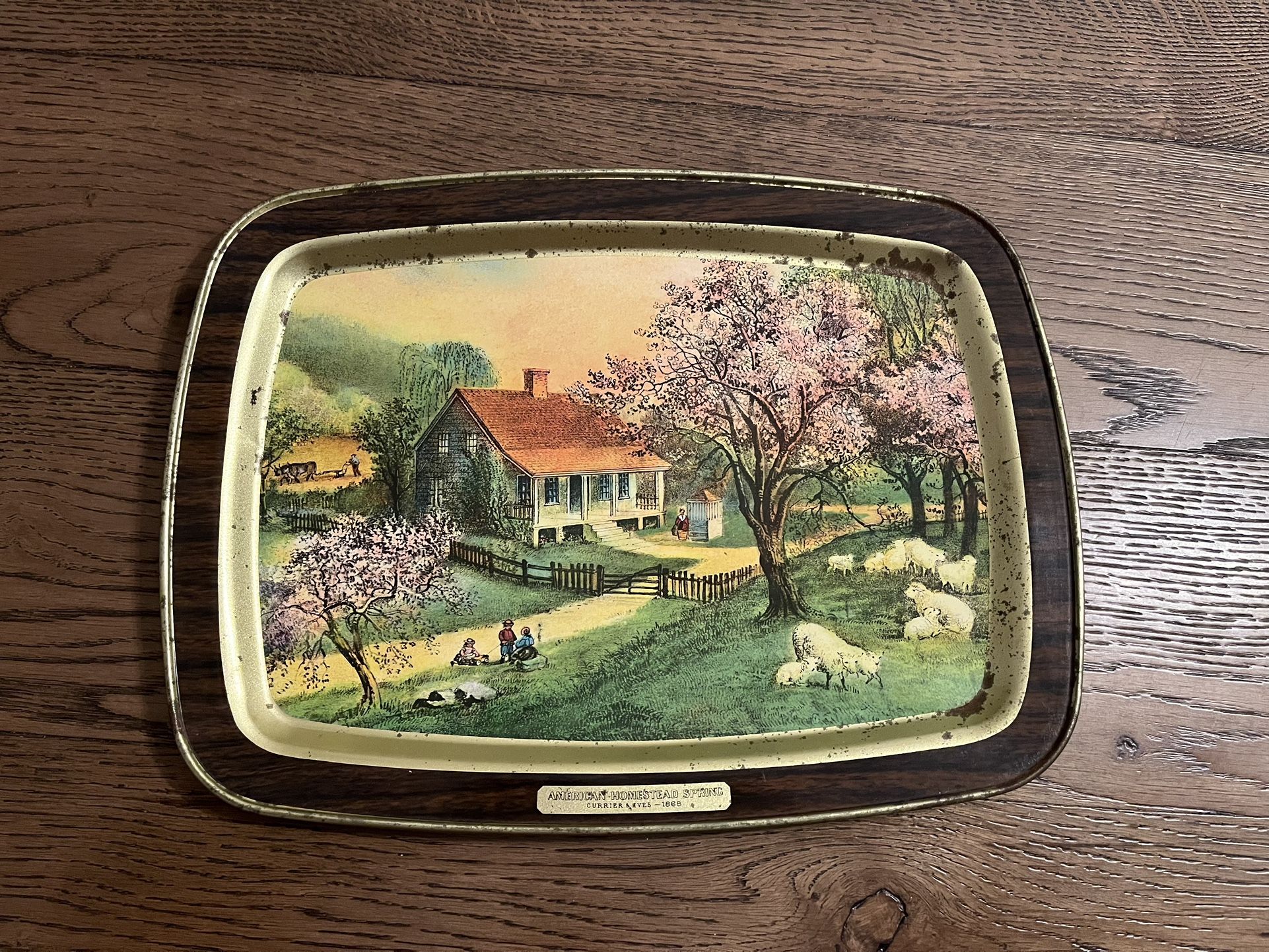 American Homestead Spring, Currier And Ives 1868