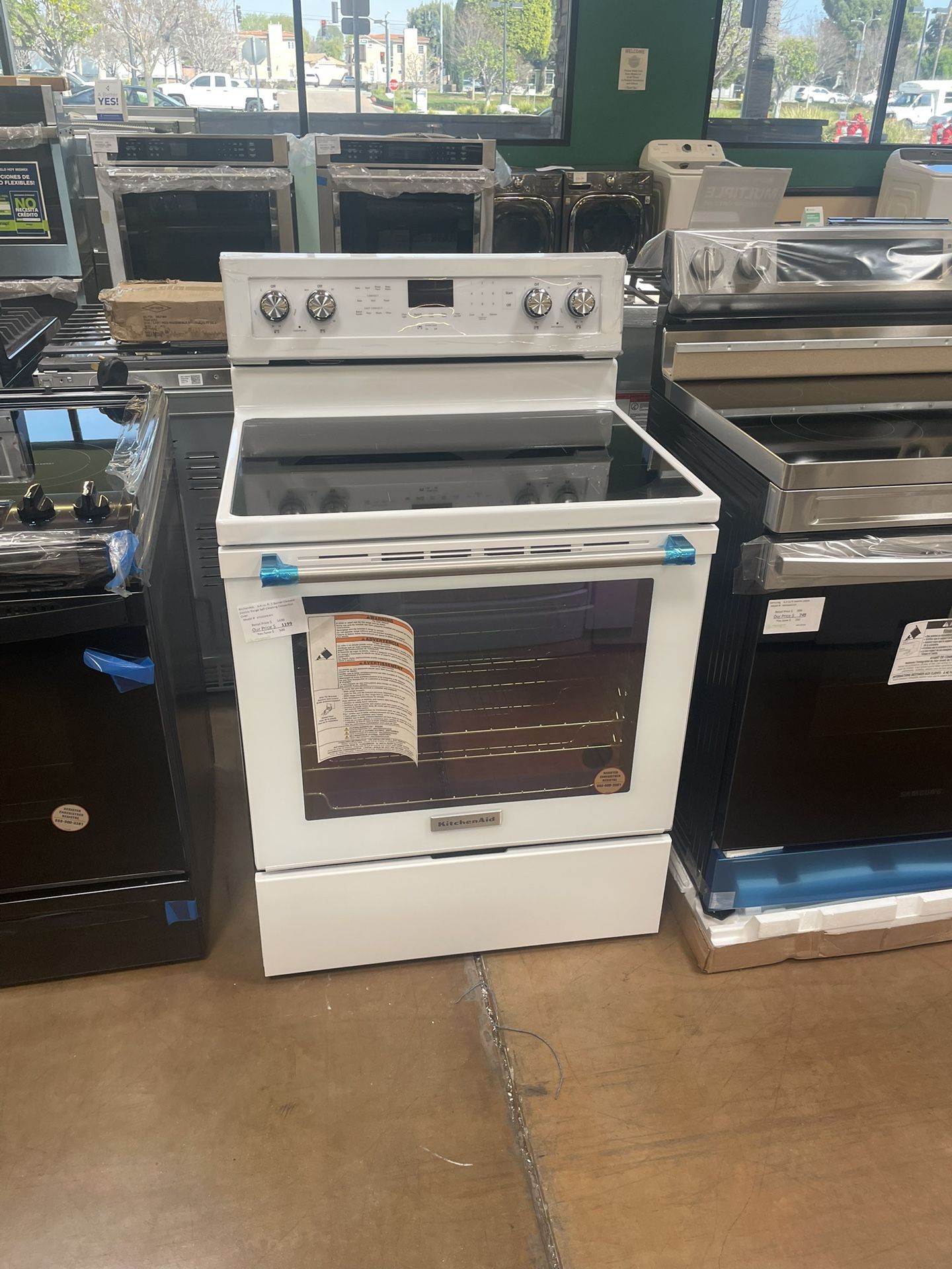 KitchenAid Electric Stove White Color,All Products : American Fashion Style Bags On Sale