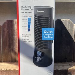 Honeywell QuietSet Mini Tower Table Fan, HTF210B