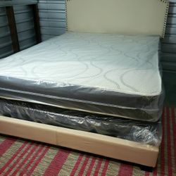 NEW QUEEN-SIZE MATTRESS AND BOX SPRING