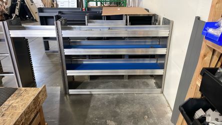 Aluminum van shelving