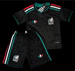 Mexico Black Kids Jersey Set