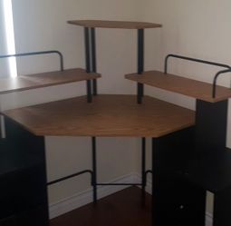 Multi-Tier Corner Co.puter Desk