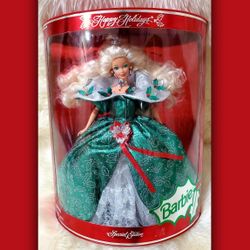 Vintage Barbie - Christmas Happy Holidays Special Edition Doll •1995• Special Gift For Collectors  | Little Girls Christmas Gift 🎄 🎁 