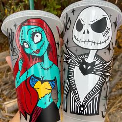 Jack And Sally Starbucks Cup