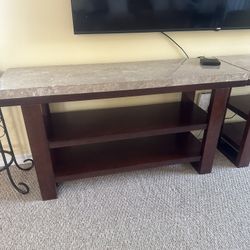 Marble Entry Way Table. 