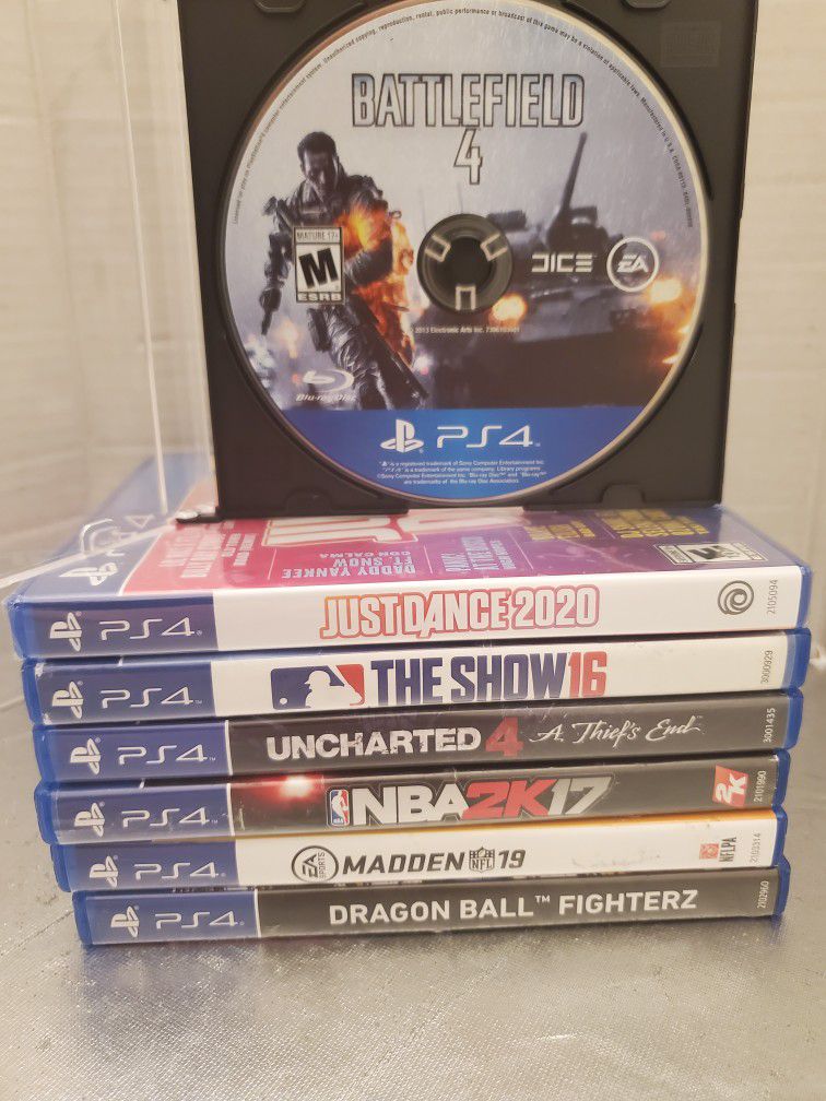 Playstation 4 video games