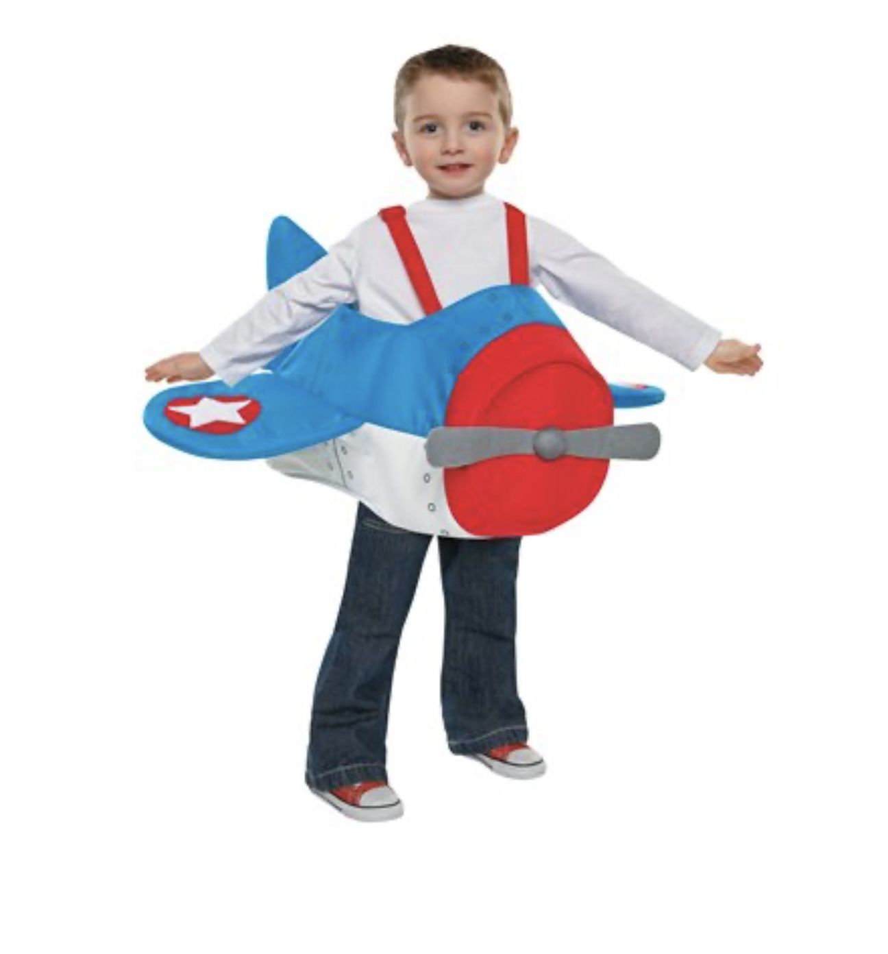 Toddler 2T 3T airplane costume/Disfraz de avion para ninos 