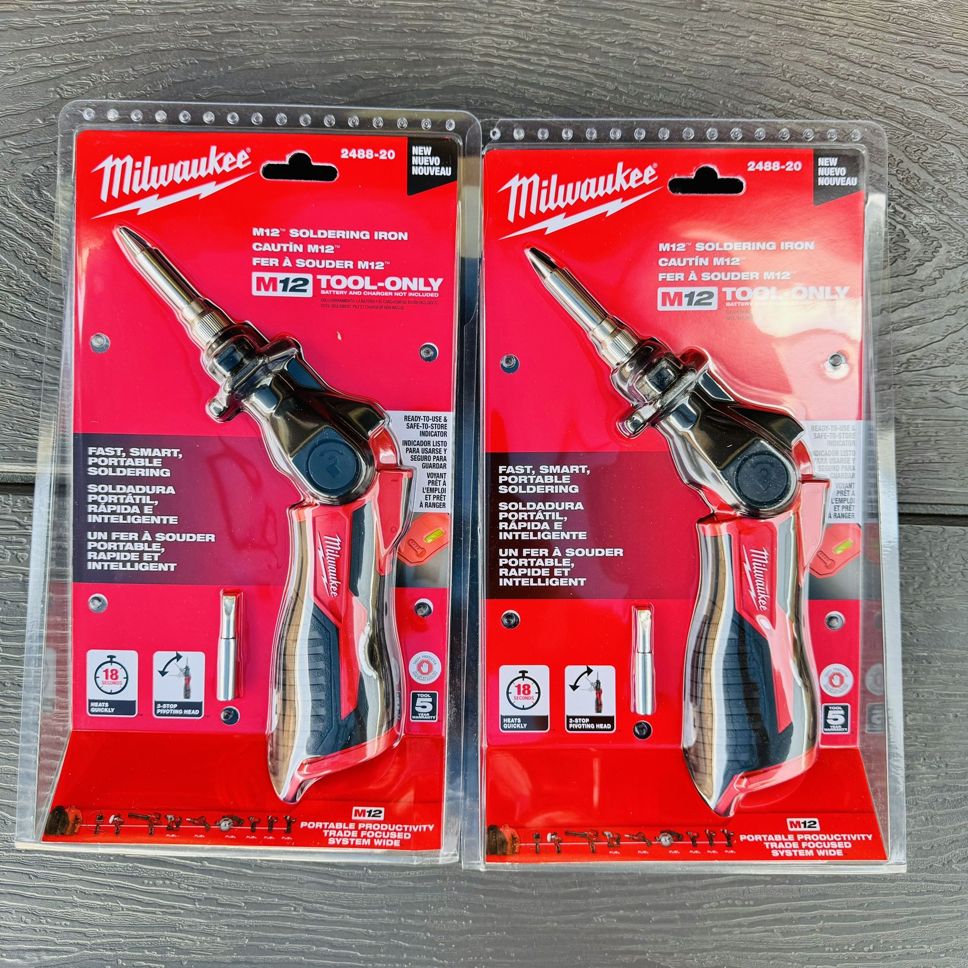 Milwaukee M12 12-Volt Lithium-Ion Cordless Soldering Iron (Tool-Only)