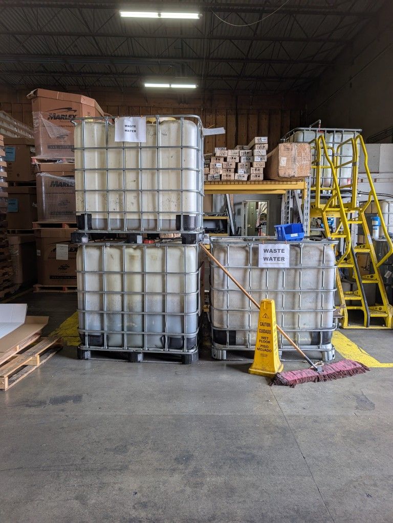 3 - Three Industrial totes