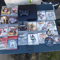 Has Games installed. 20 Disc Games. 1 Controller. All cables. the Playstation 3 Slim PS3 500GB As Combo Deal $300! Firm or Trade are welcome