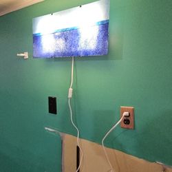 Wall Sconce Stained Glass Light Feature (a Pair) 