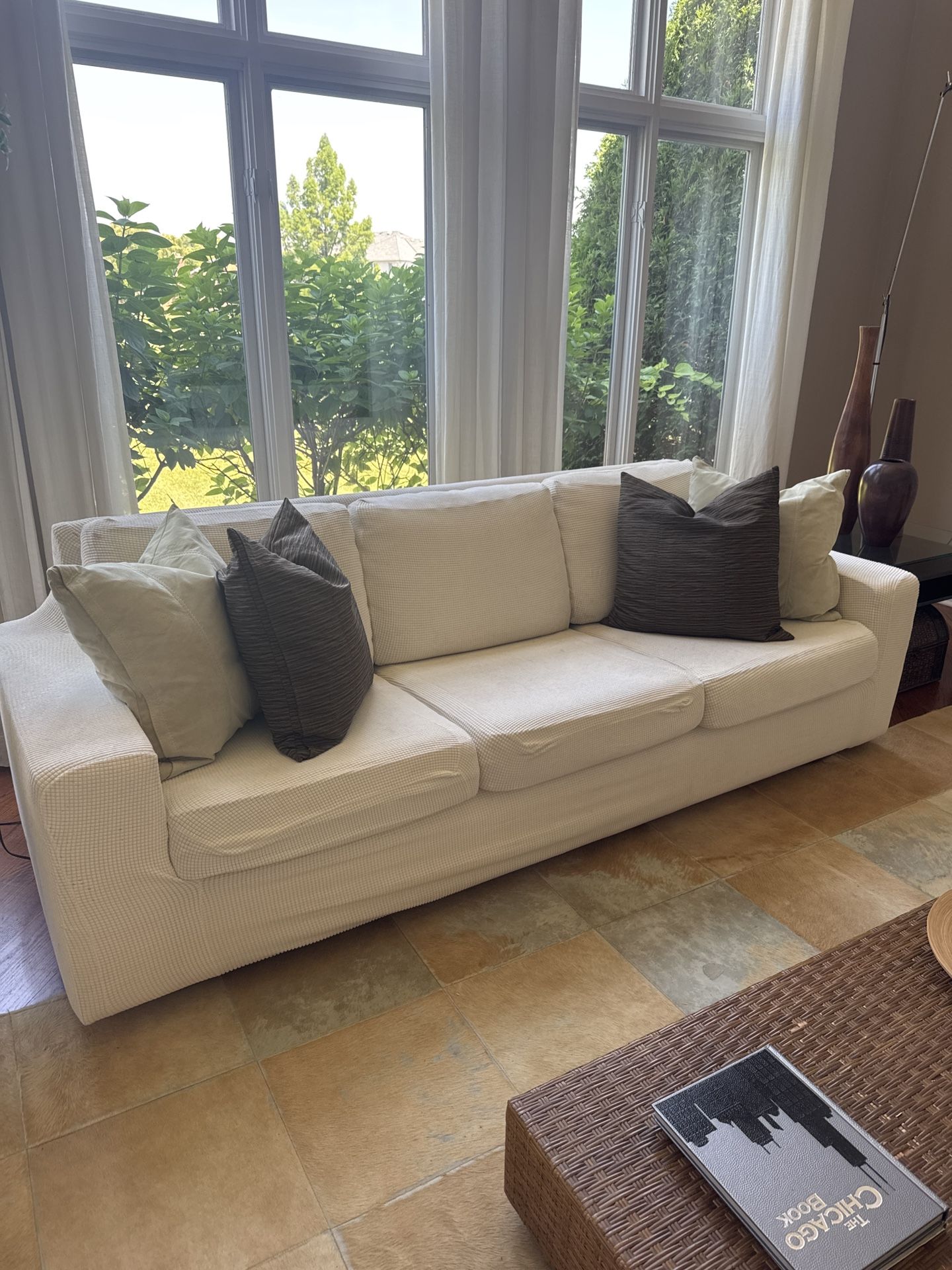 Super Comfy Modern Cream Sofa