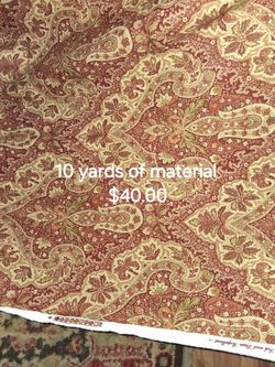 10 Yards Paisley Floral Fabric Material