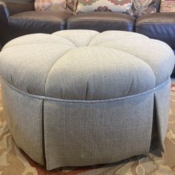 Upholstered Tufted Classy Ottoman 