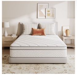Sweetnight Full Size Mattresses, 10 Inch Hybrid Mattress. Mattress Is Brand New Never Unboxed And In Good Condition