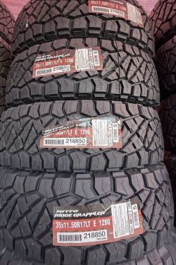 35 1150 17 NITTO RIDGE GRAPPLERS BRAND NEW TIRE TIRES $375 EACH OR $1499 FOR A SET OF 4 WHILE SUPPLIES LAST FINANCING AVAILABLE DELIVERY AVAILABLE