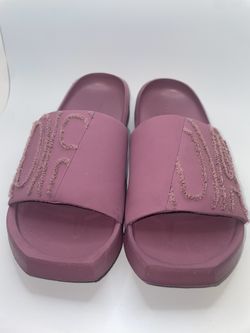 Purple Jordan Slides