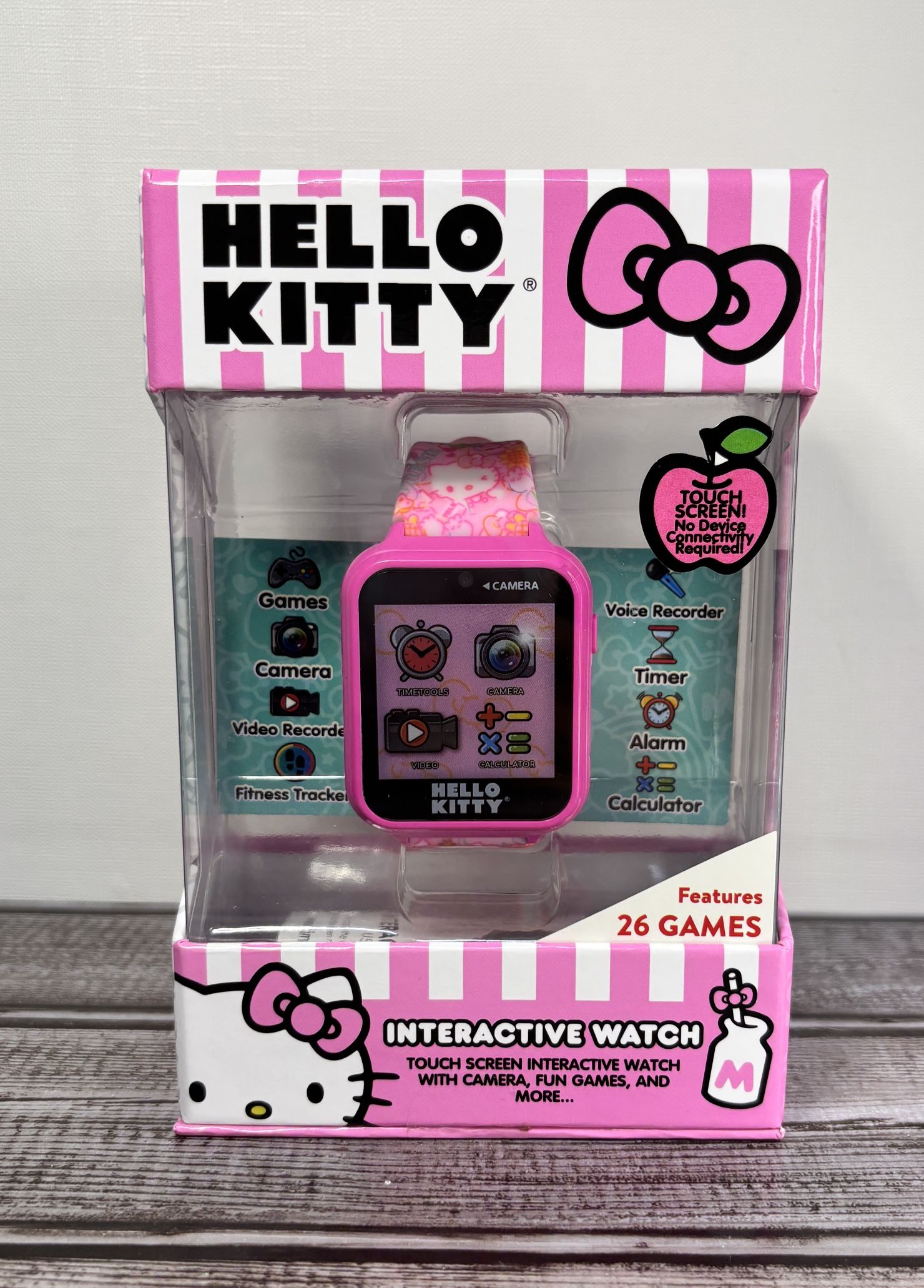 BNIB Licensed Hello Kitty interactive touch screen watch camera video recorder