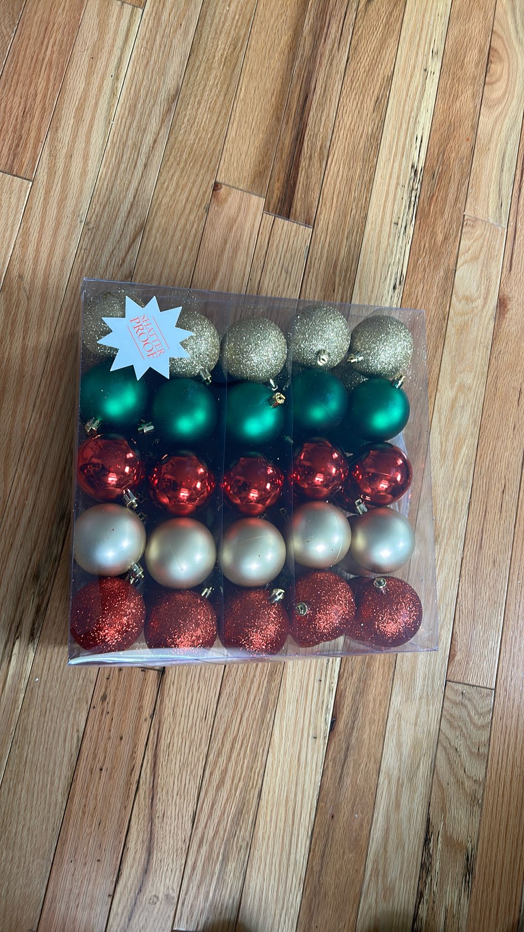 New shatter proof ornaments 