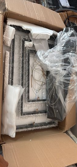 3 tier  rectangular crystal chandelier