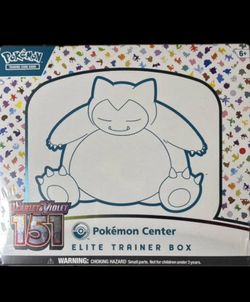 Pokemon TCG Scarlet & Violet 151 Pokemon Center Elite Trainer Box//Box is in perfect condition /////Factory Sealed////send me your offer