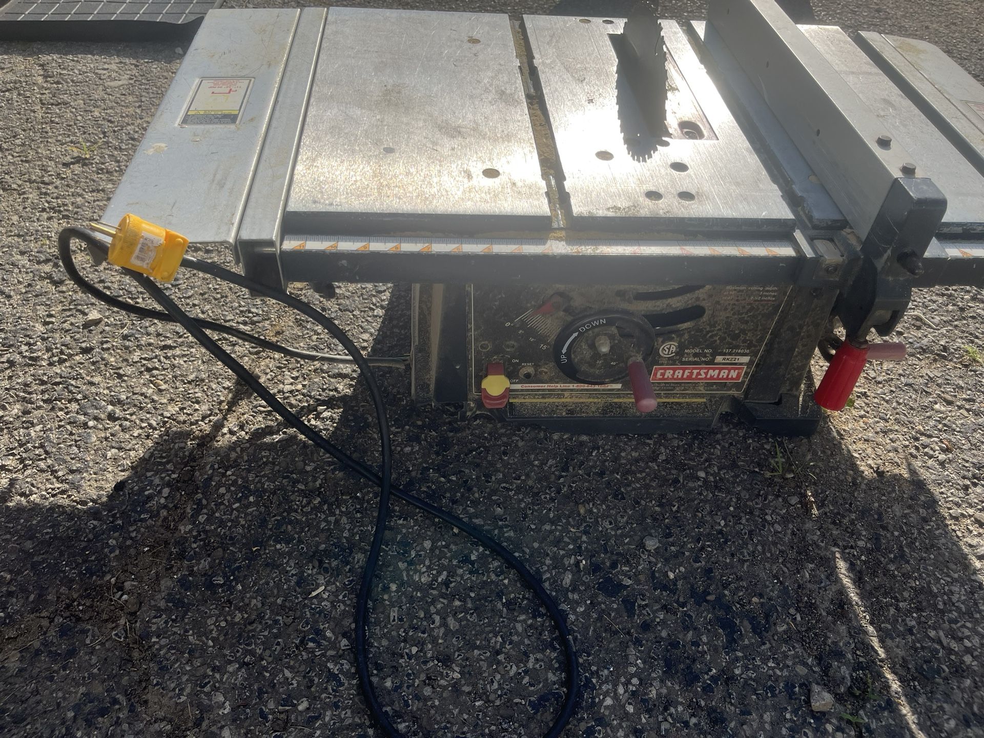 Craftsman 10 Inch Table Saw