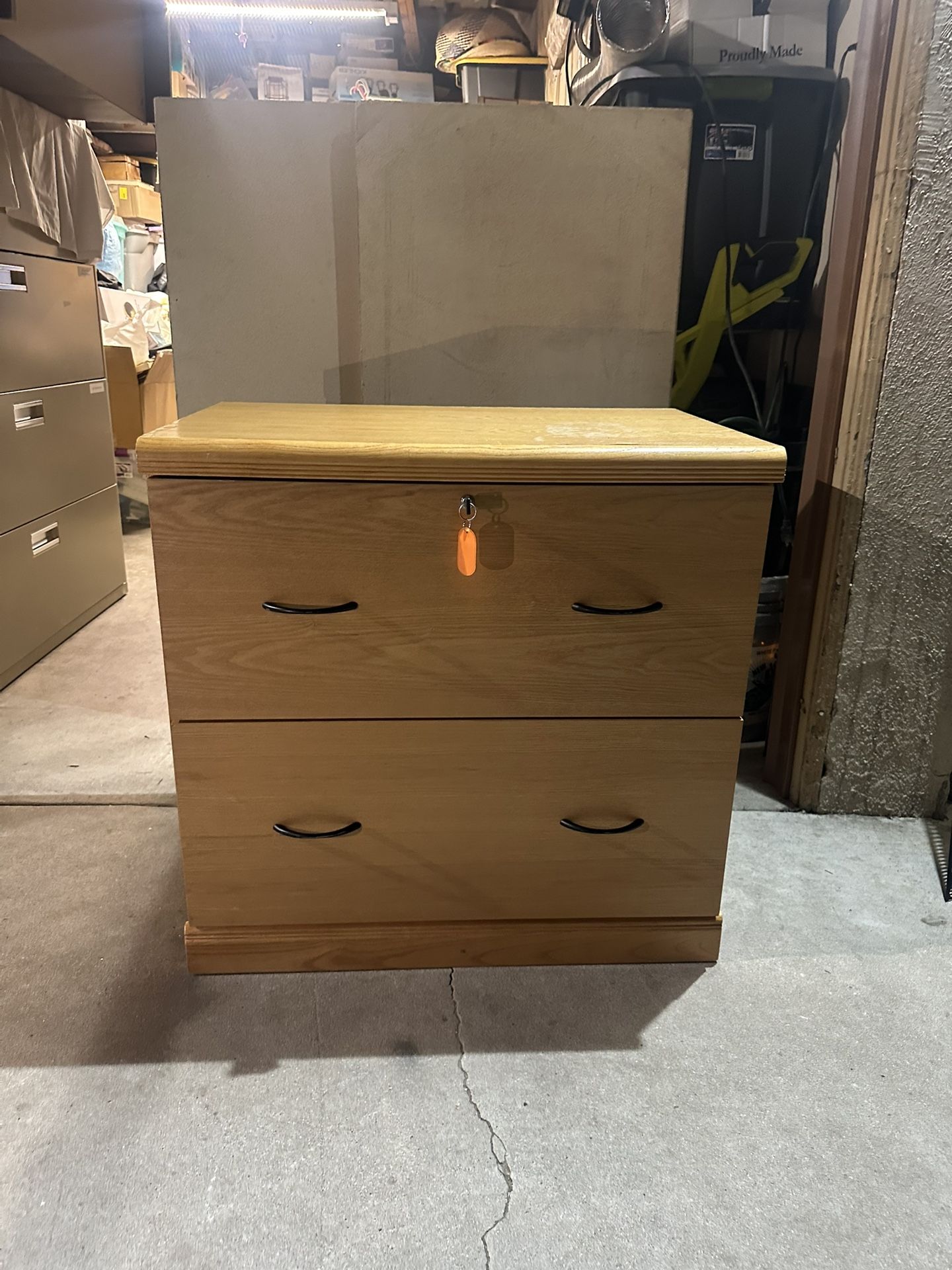 Wood Veneer Filing Cabinet