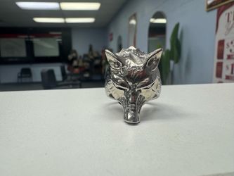 Wolf,skull ring