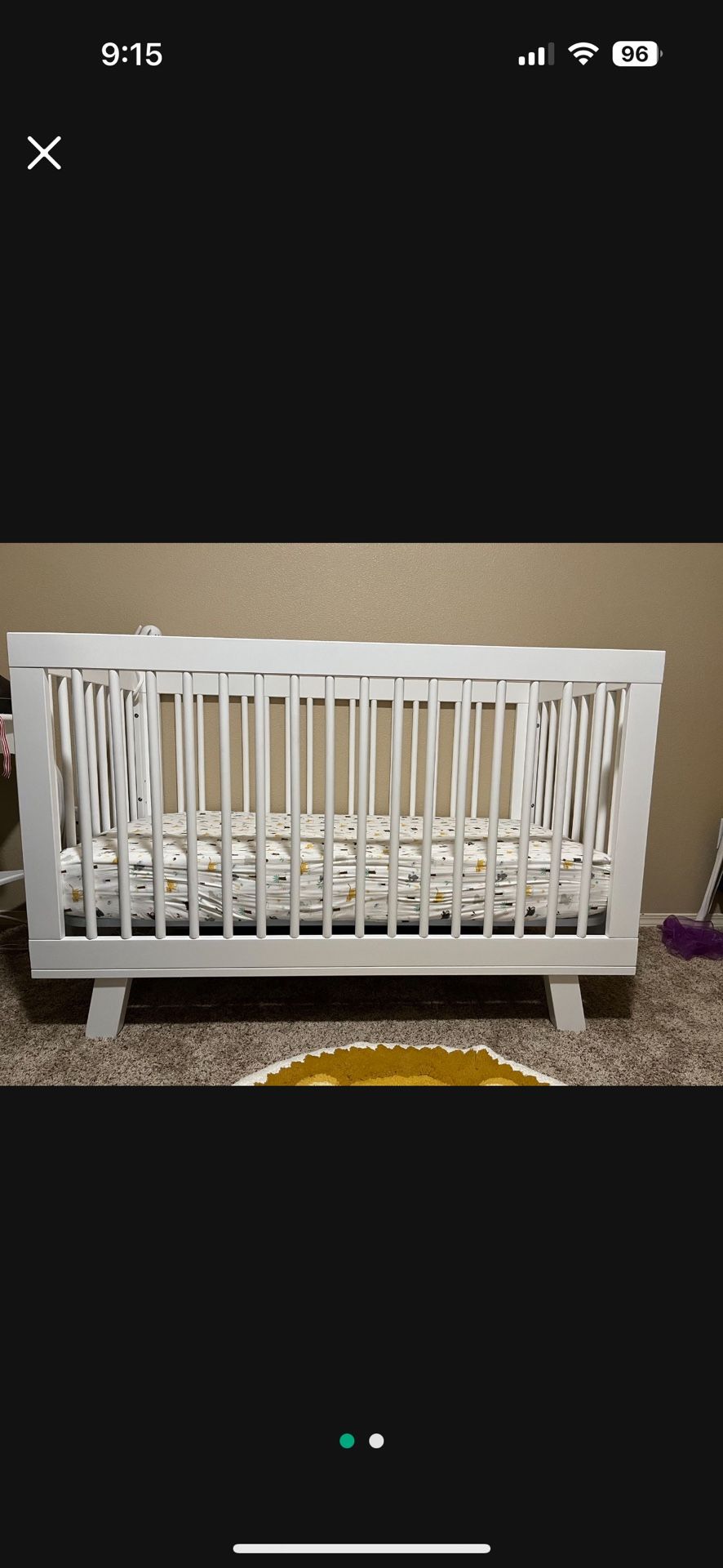 Babyletto Hudson 3-in-1 Crib + Mattress