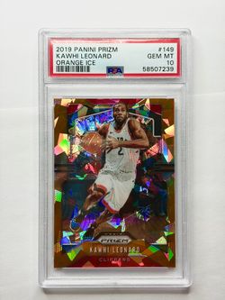 Kawhi Leonard 2019 Prizm Orange Ice #149 PSA 10 GEM MINT - Low Pop 103