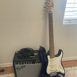 Fender Electric Guitar & Amplifier 