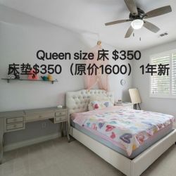 Queen Size Bed Freme $350