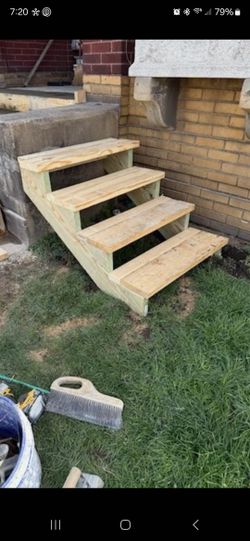 Wooden Stairs Step