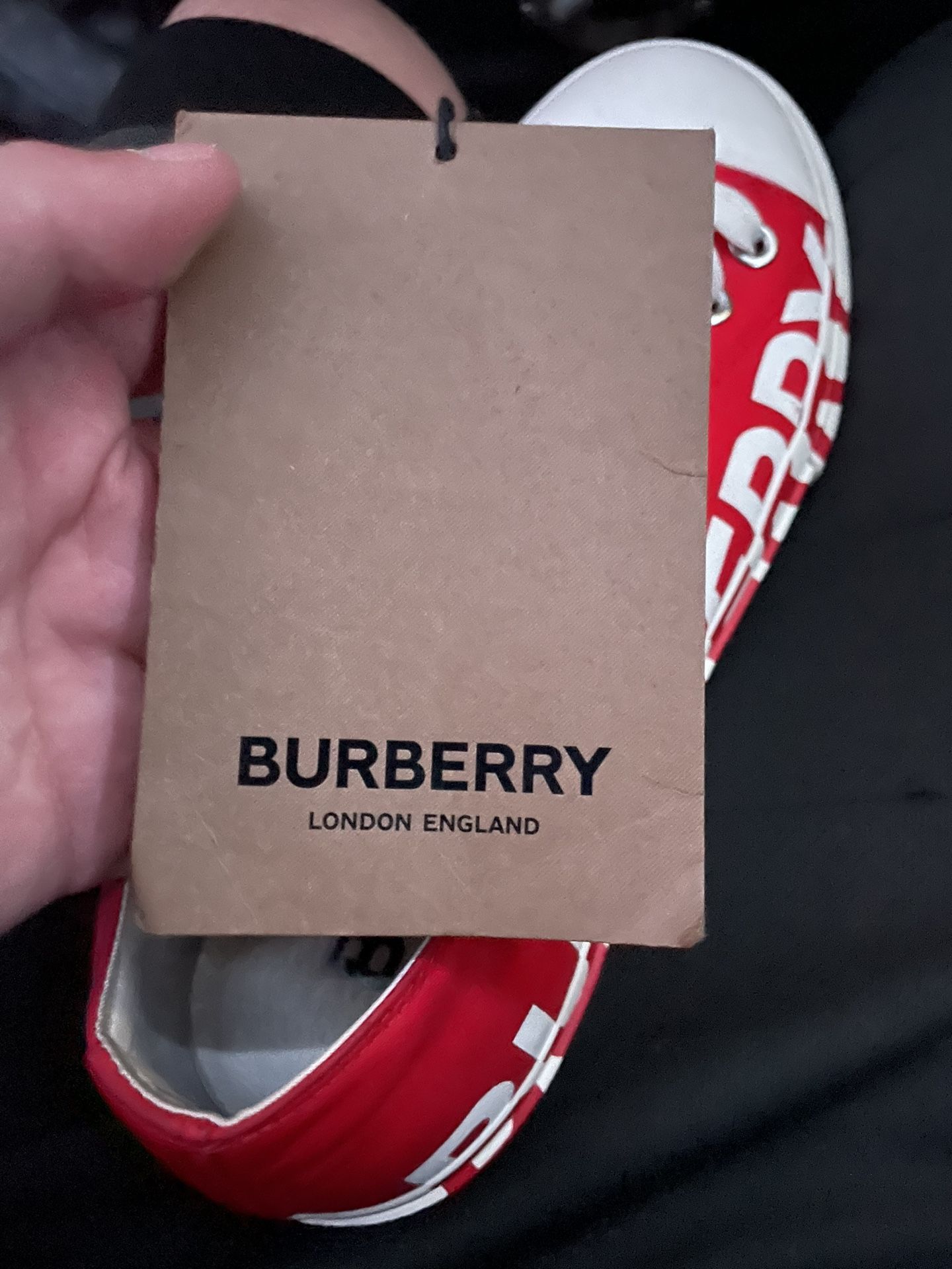 Red Burberry shoes Clothing