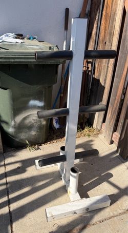 Tree stand Olympic size and Olympic bar holder