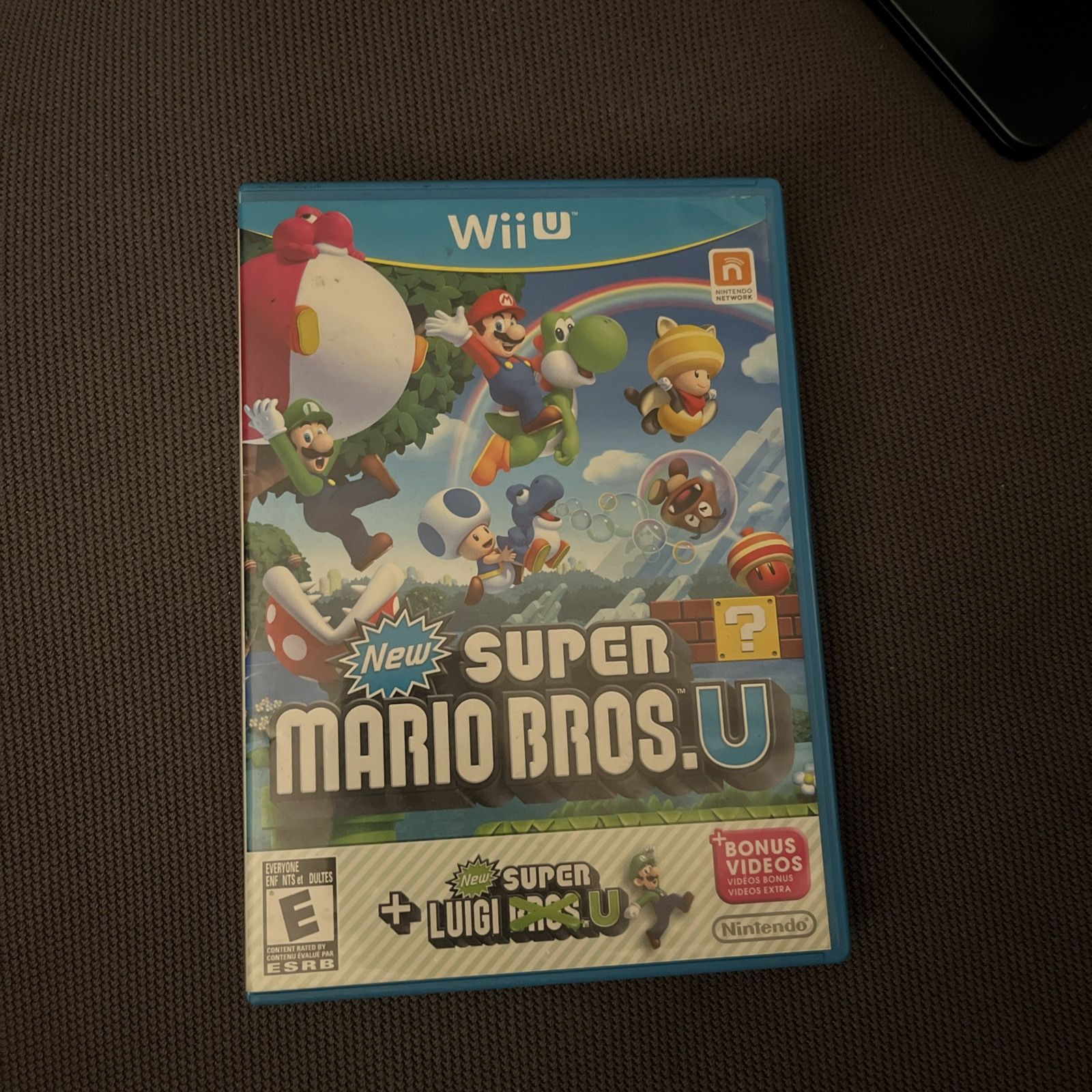 Super Mario Bros. U with New Super Luigi U. (Nintendo Wii U) Rare ESRB Misprint