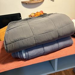 2 Weighted Blankets - Single Size 