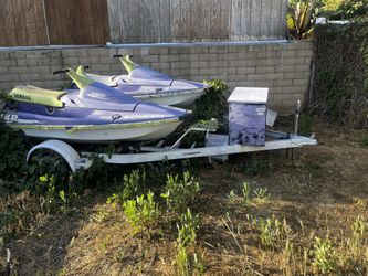 Yamaha Jet Skis With Double Trailer