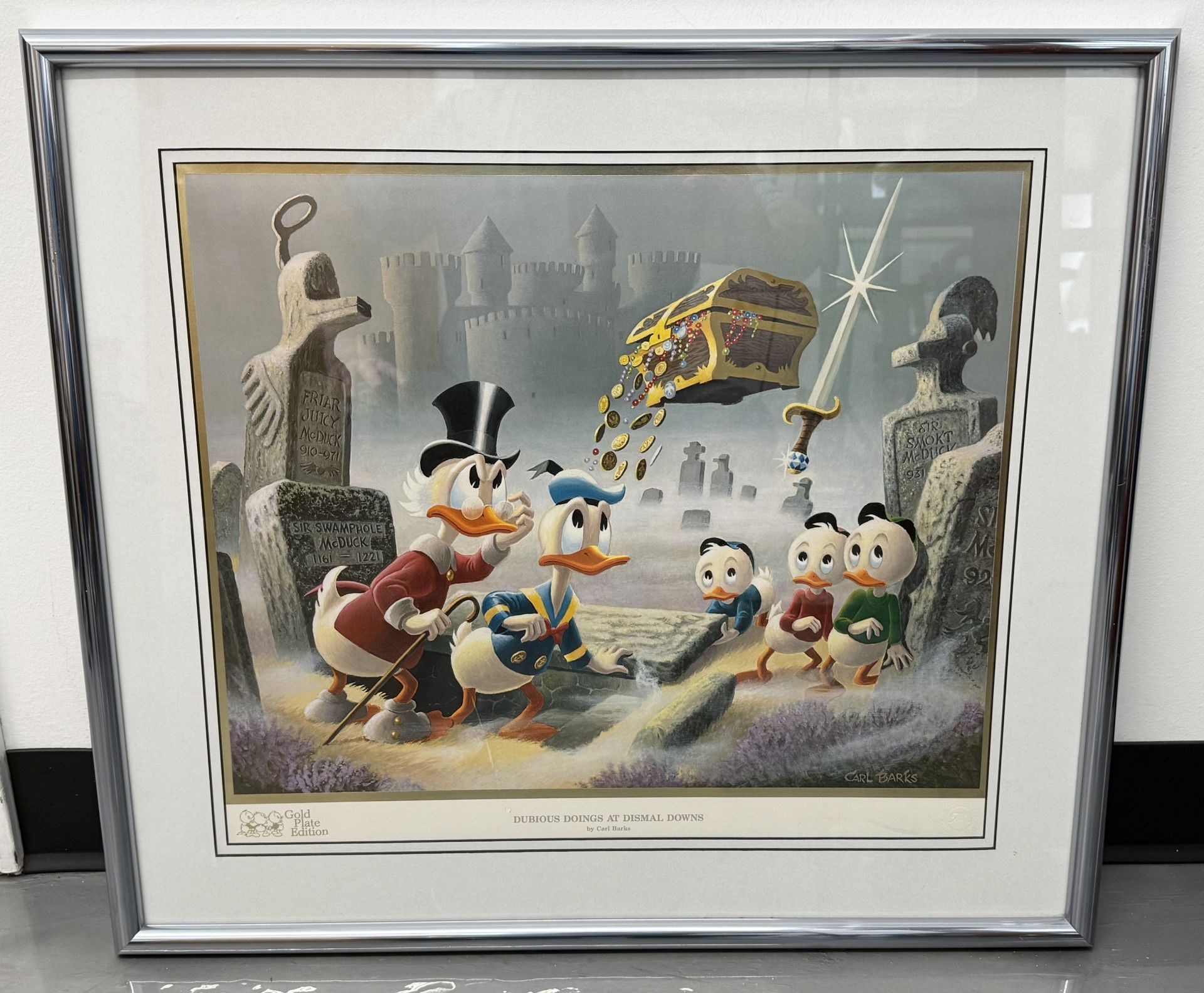 Gold Plate Edition Donald Duck and Uncle Scrooge Dubious Doings At Dismal Downs
