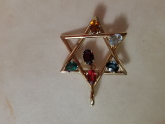 Jewish star pendant