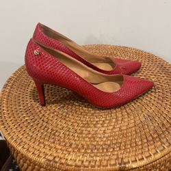 Red Calvin Klein Heels size 8 1/2