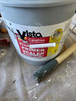 Vista Paint White Carefree Water-based Epoxy Prime-Zall  Primer Sealer Stain Killer 5 Gallon