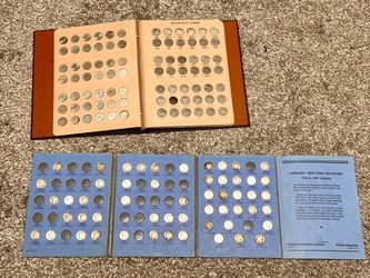 Silver dimes in albums